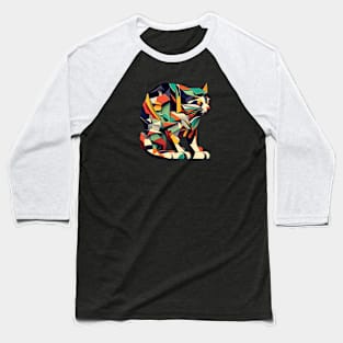 Abstract kitty Baseball T-Shirt